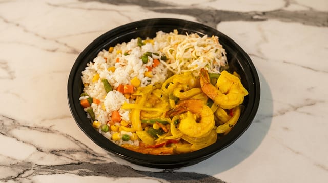 Curry Coconut Shrimp Bowl.